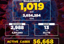 菲律宾新增确诊病例1019例 累计3654284例