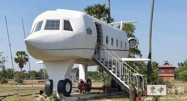 柬埔寨一建筑工建造“飞机屋” 悼念十年前去世妻子