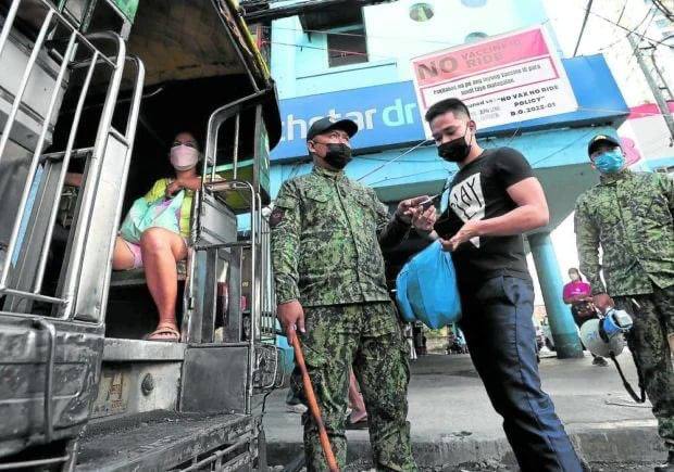马尼拉大都会的公共交通开始实行“无vax，无乘车”政策