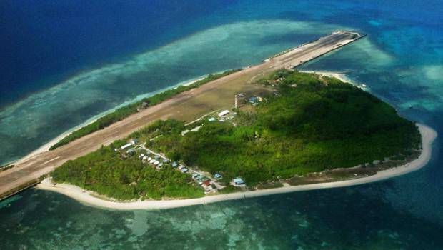 南海第二大岛中业岛，台湾为躲避台风撤离，回来时已被菲律宾抢占